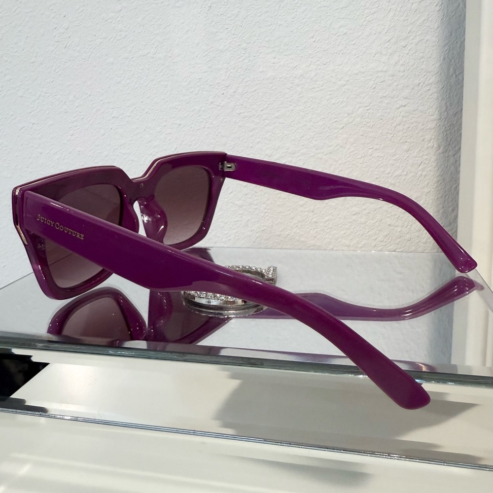 💜🕶️✨SOLD - Juicy Couture Purple & Gold Designer Sunglasses - Picture 6 of 9